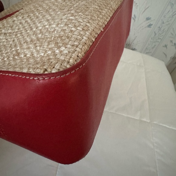 Coach Vintage Cabana Straw and Leather Tote - Picture 6 of 16